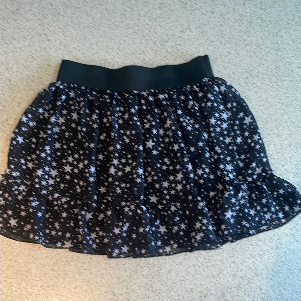 Black and white stars Mini Skirt